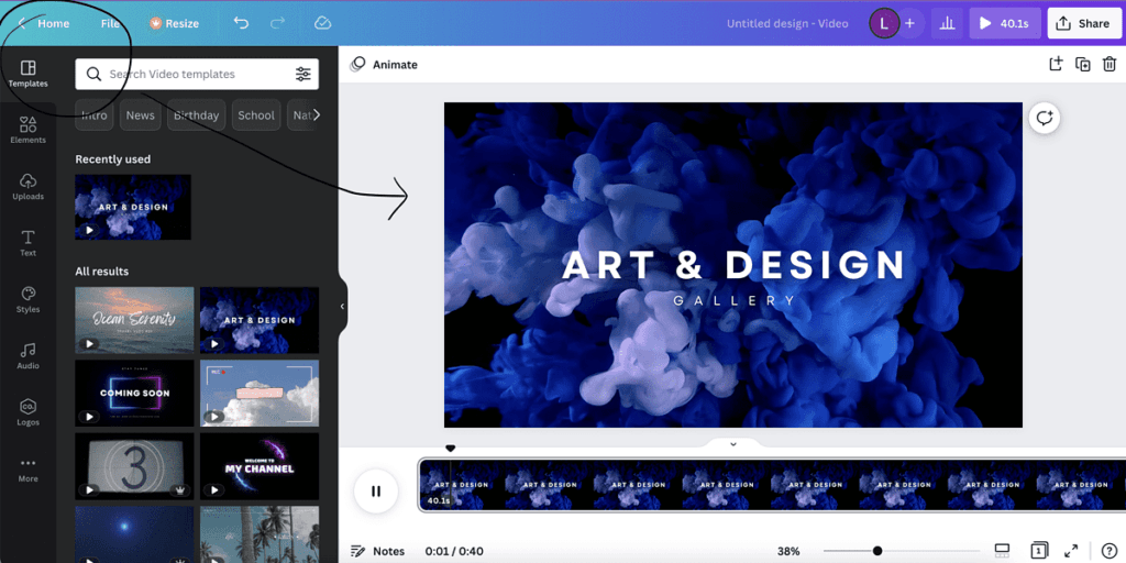 Canva template